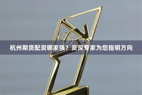 杭州期货配资哪家强?资深专家为您指明方向